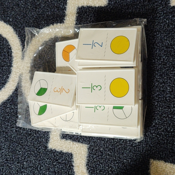 Learning Playground Dominoes Fractions Game - New! - Picture 9 of 11